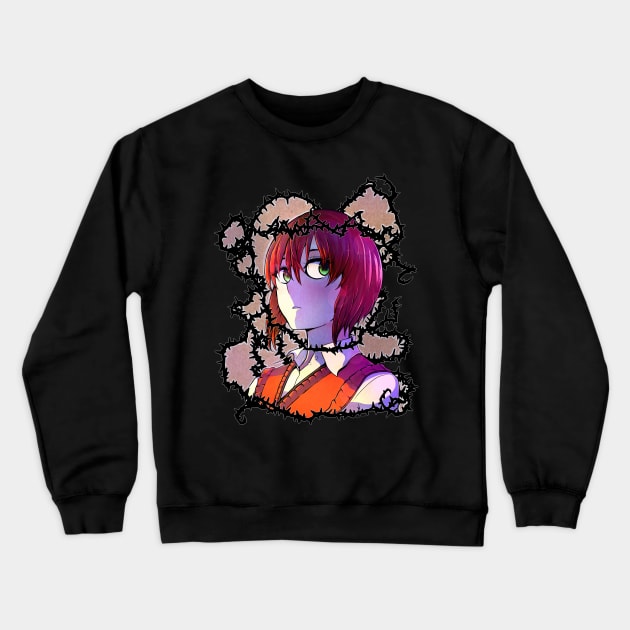 The Lover of Thorns Crewneck Sweatshirt by Minji Fox